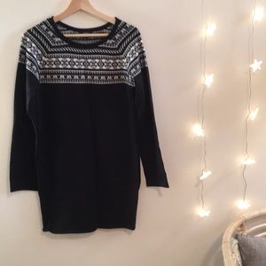 Nordic knit tunic dress